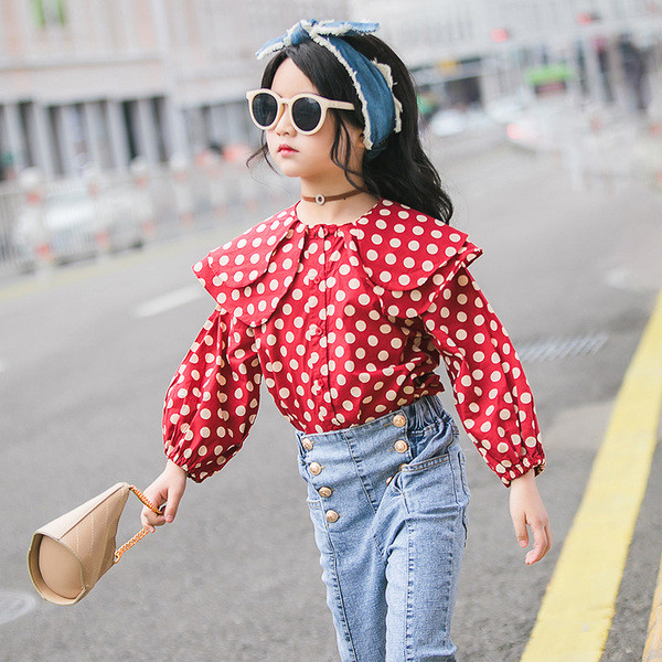 Stílusos hosszú ujjú gyermeking lányoknak