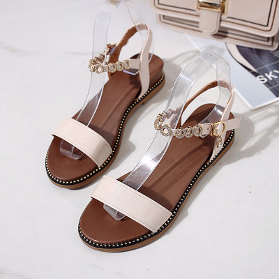 Sandale elegante de dama in negru si bej