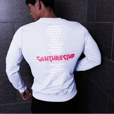 Bluză bărbătească modernă în trei culori cu inscripții