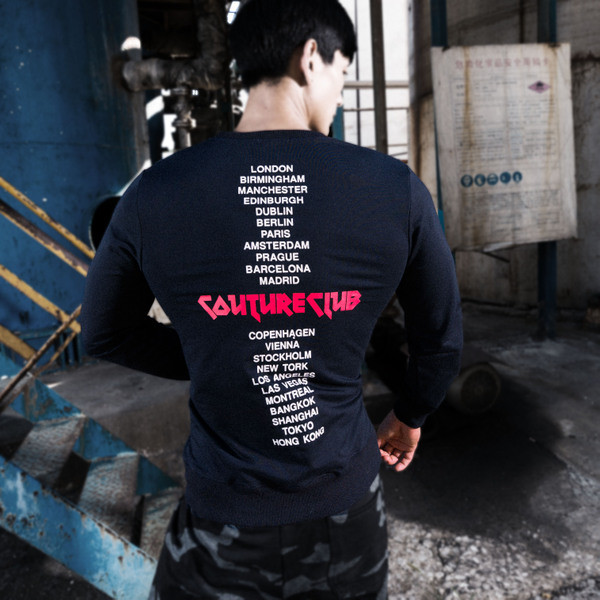 Bluză bărbătească modernă în trei culori cu inscripții