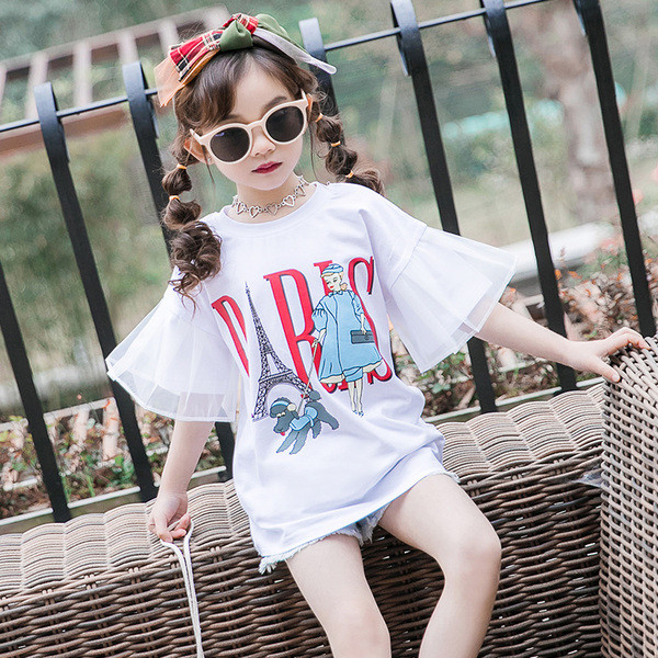 Aktuális fehér színű gyerek póló lányoknak