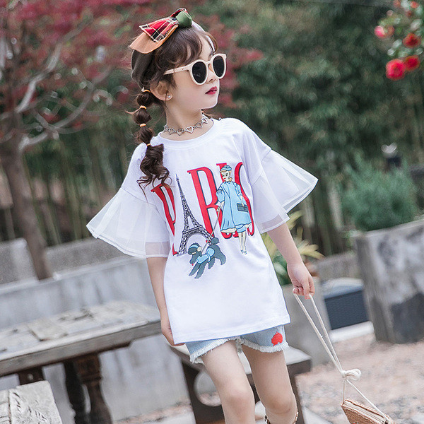 Aktuális fehér színű gyerek póló lányoknak