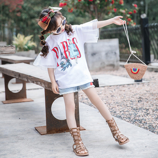 Aktuális fehér színű gyerek póló lányoknak