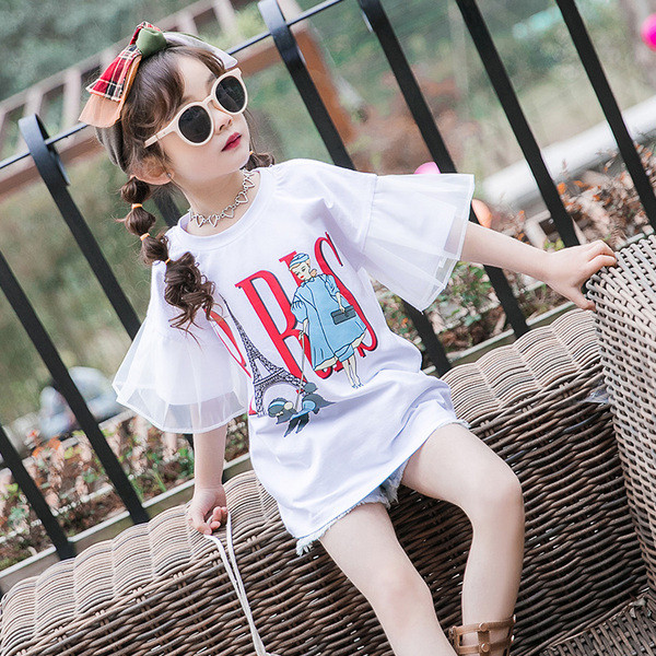 Aktuális fehér színű gyerek póló lányoknak