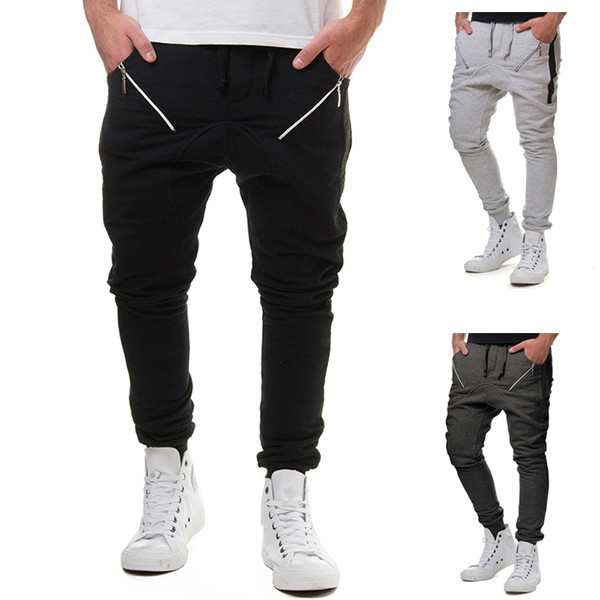 Sport és alkalmi férfi nadrág három színben zsebekkel és nyakkendőkkel