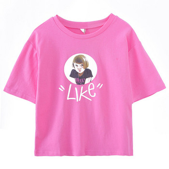 Παιδικό t-shirt για κορίτσια σε μαύρο και ροζ χρώμα