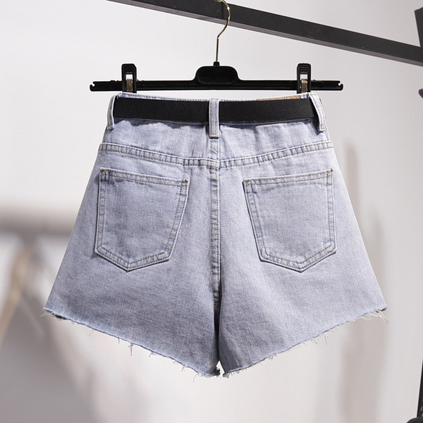 Stílusos női rövidnadrág kék színben