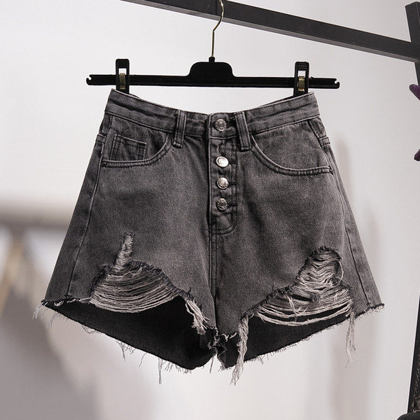 Pantaloni scurti eleganti de dama cu motiv rupt in doua culori