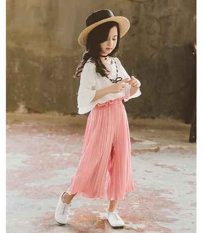 Stílusos, két részből álló gyerekkészlet - lányoknak