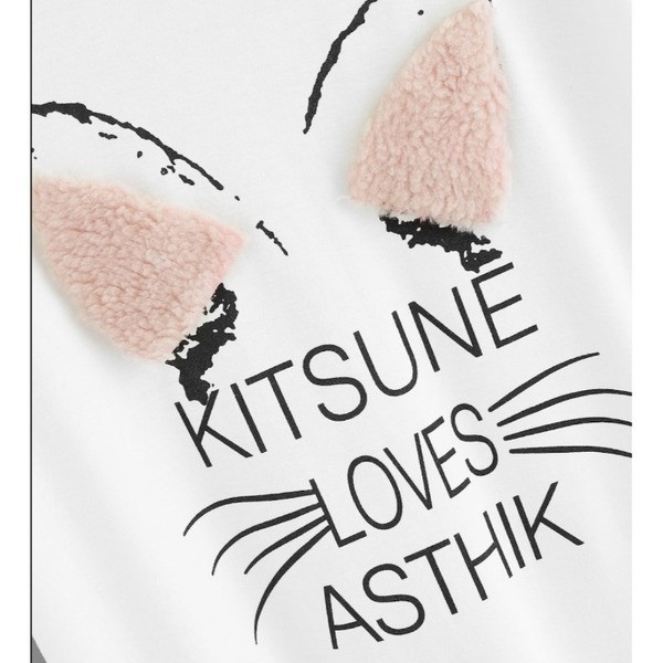 Alkalmi női póló fehér színben, mintával