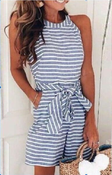 Csíkos női overall rövid modell három színben