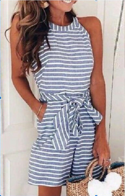 Csíkos női overall rövid modell három színben