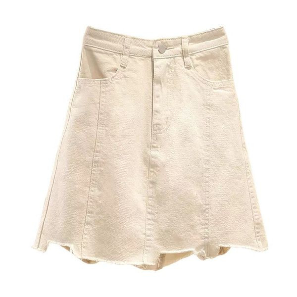 Modern női szoknya magas derékkal, fehér és fekete színben