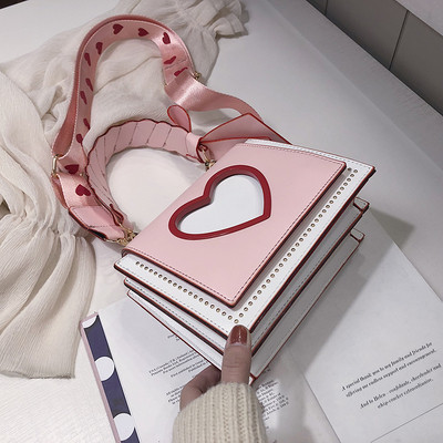 Öko bőrből készült modern női táska három színben, hosszú fogantyúval