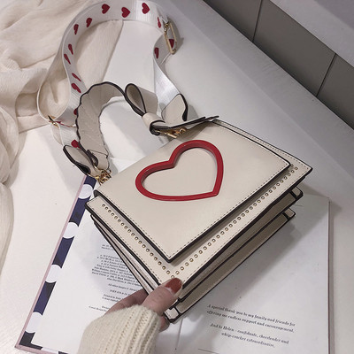 Öko bőrből készült modern női táska három színben, hosszú fogantyúval