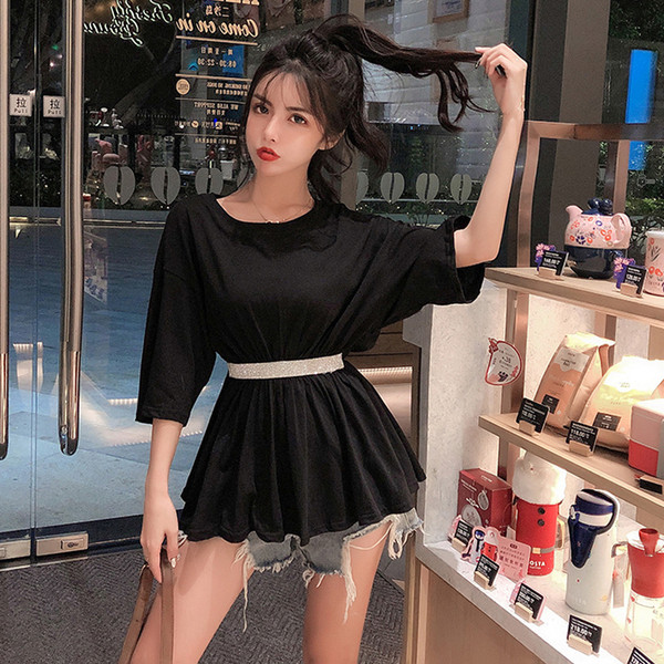 Alkalmi női blúz rövid ujjal, két színben kövekkel