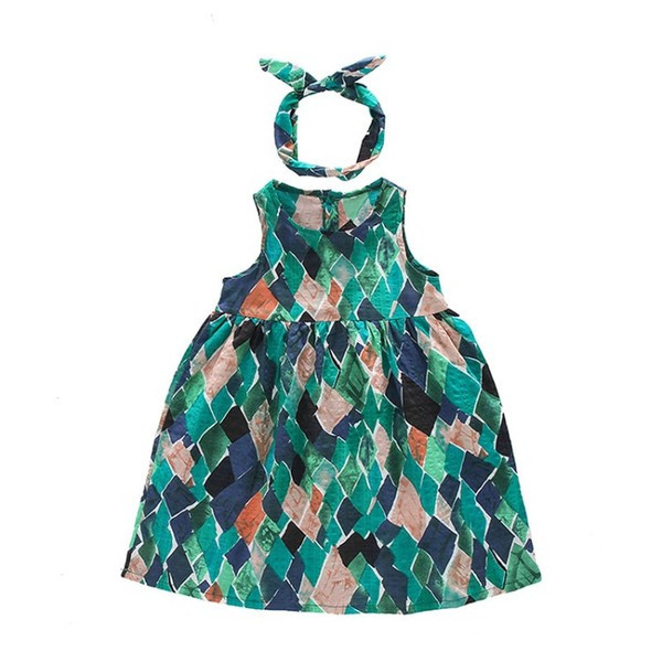 Aktuális zöld színű, gombos gyerekruha