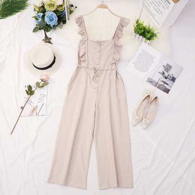 Salopeta de dama eleganta in mai multe culori cu nasturi si cravata