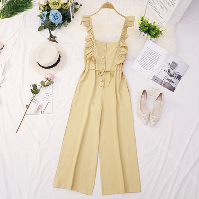 Salopeta de dama eleganta in mai multe culori cu nasturi si cravata