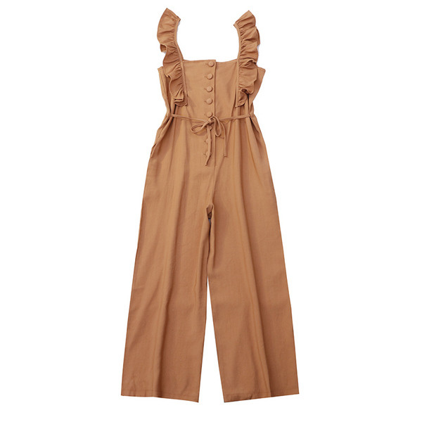 Salopeta de dama eleganta in mai multe culori cu nasturi si cravata