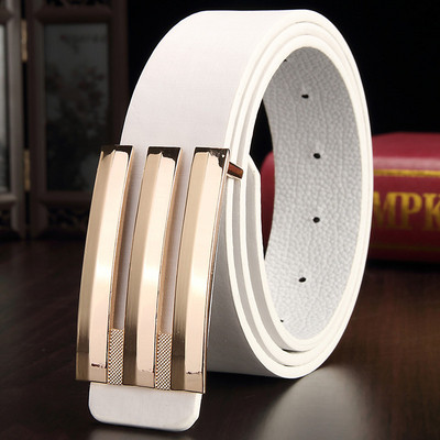 Cureaua barbateasca moderna in diferite culori cu catarama metalica