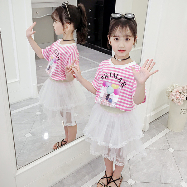 Gyerek modern szett lányoknak két színben, két részben