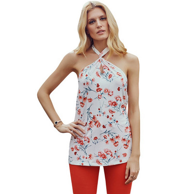 Többféle színben virágos motívumokkal díszített hétköznapi női akasztófelső