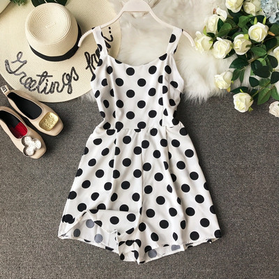 Modern női jumpsuit pöttyökkel több színben