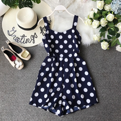 Modern női jumpsuit pöttyökkel több színben