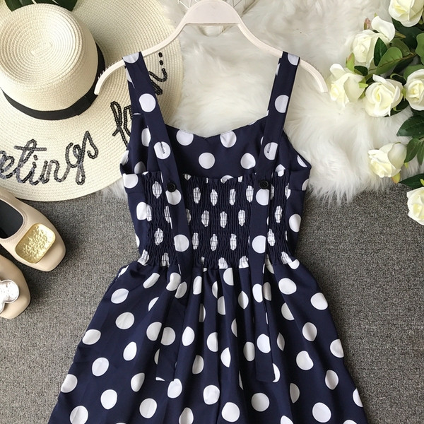 Modern női jumpsuit pöttyökkel több színben