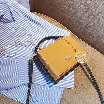 Modern női táska két színű öko velúrból, rövid és hosszú füllel