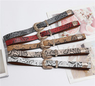 Korszerű női műbőr öv több színben