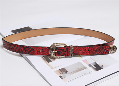 Korszerű női műbőr öv több színben