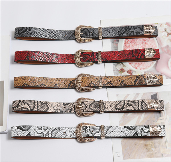 Korszerű női műbőr öv több színben