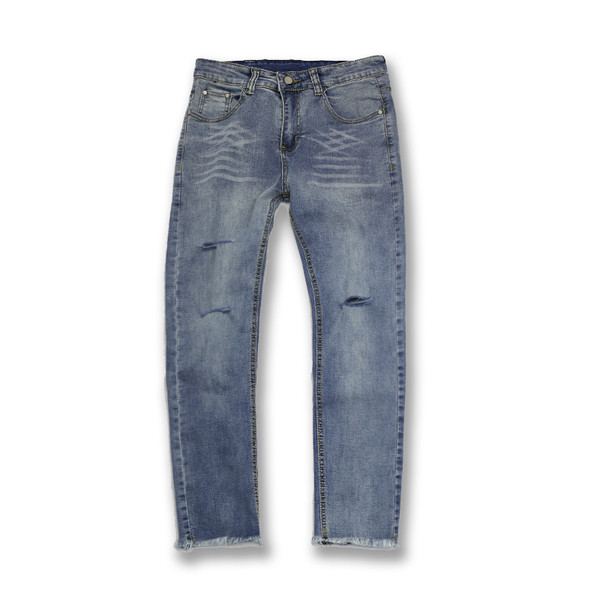 Lezser férfi farmernadrág szakadt motívumokkal