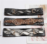 Széles női öv dupla rögzítéssel, különböző színekben