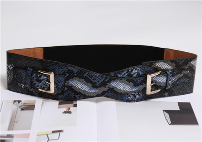 Széles női öv dupla rögzítéssel, különböző színekben