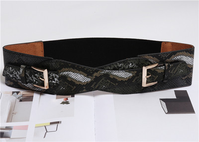 Széles női öv dupla rögzítéssel, különböző színekben