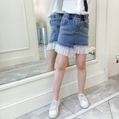 Μοντέρνα παιδική φούστα τζιν  με τσέπες