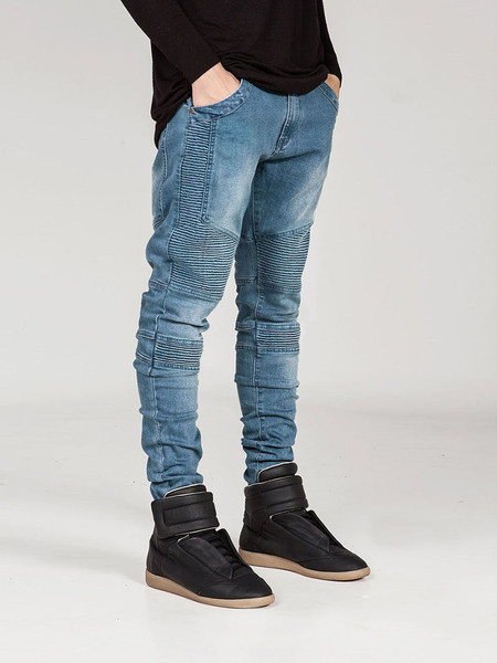 Blugi casual barbatesti in doua culori cu buzunare