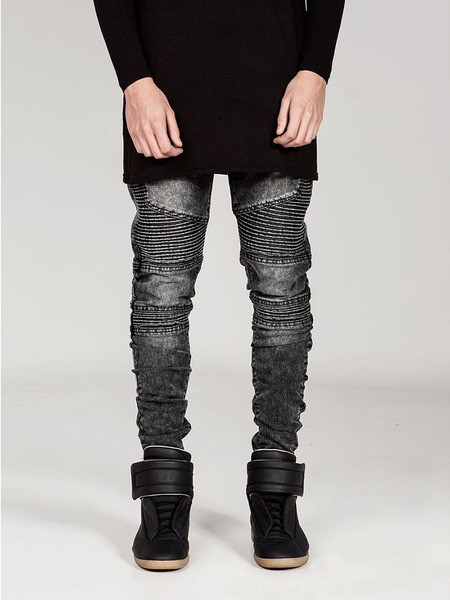 Blugi casual barbatesti in doua culori cu buzunare