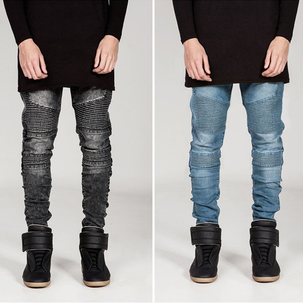 Blugi casual barbatesti in doua culori cu buzunare