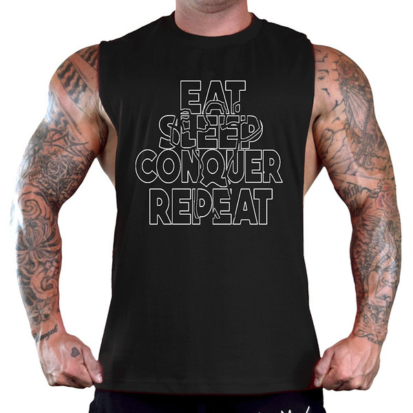 Napi férfi felső, fekete-fehér felirattal