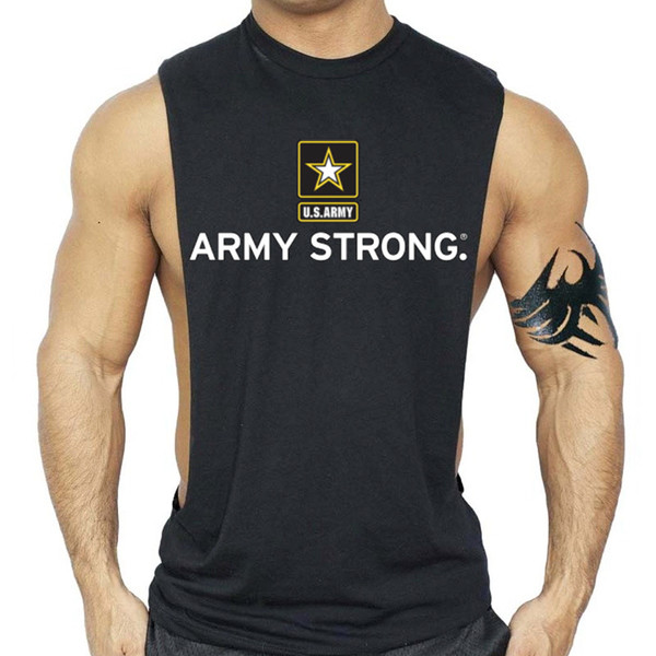 Μοντέρνο ανδρικό αμάνικο  με έγχρωμη επιγραφή