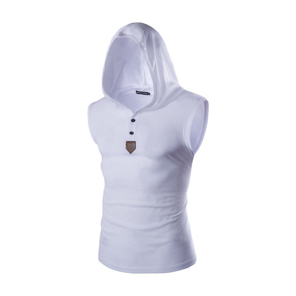 Modern férfi felső több színben gombokkal és kapucnival