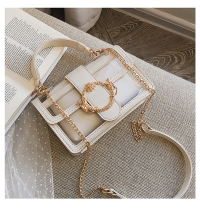 Stílusos női táska öt színben fém díszítéssel, rövid és hosszú füllel