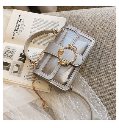 Stílusos női táska öt színben fém díszítéssel, rövid és hosszú füllel