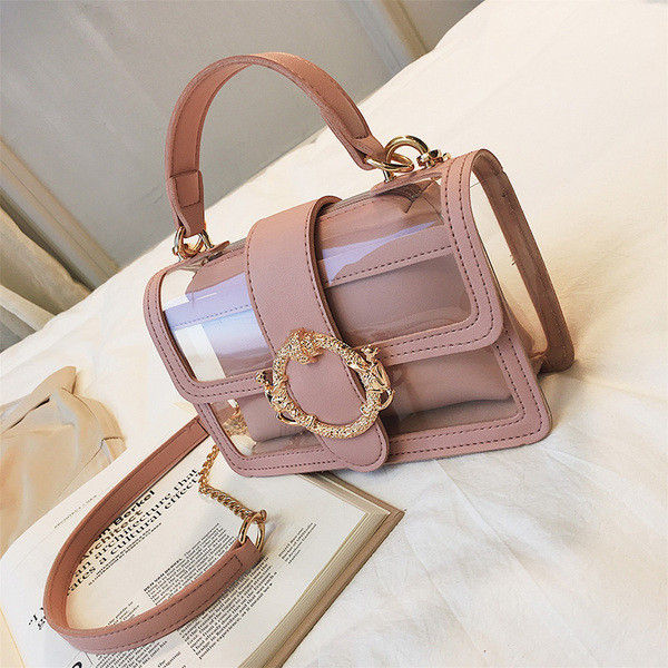 Stílusos női táska öt színben fém díszítéssel, rövid és hosszú füllel