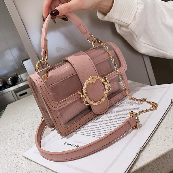 Stílusos női táska öt színben fém díszítéssel, rövid és hosszú füllel