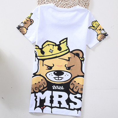 Rövid ujjú, rátétes gyerektunika lányoknak